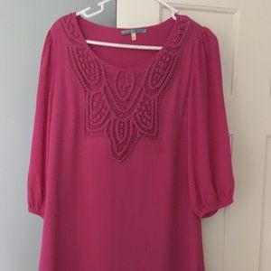 Long sleeve pink dress only worn once
